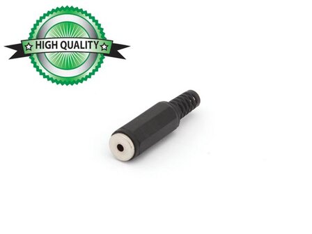 VROUWELIJKE-2.5mm-MONO-JACK---PLASTIC-ZWART-(CA007H)