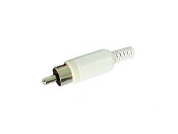 MANNELIJKE-RCA-PLUG---WIT-(CA047W)