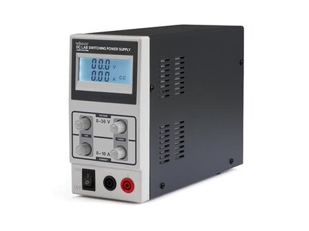 SCHAKELENDE-DC-LABOVOEDING-0-30-VDC-/-0-10-A-MAX-MET-LCD-SCHERM-(LABPS3010SM)