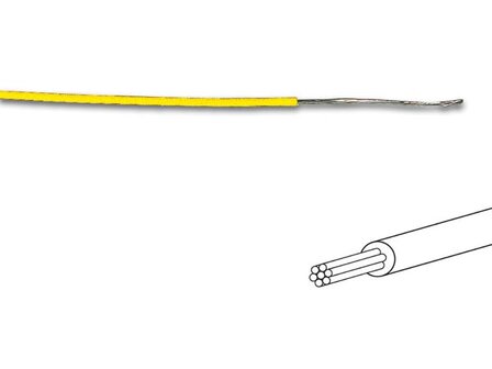 MONTAGEDRAAD----&oslash;-1.4-mm---0.2-mm&sup2;---MEERADERIG---GEEL-(MOWY)