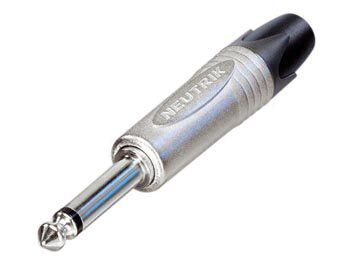 NEUTRIK---JACK-PLUG-CONNECTOR,-2-POLIG-MANNELIJK,-6.3mm,-VERNIKKELD-(NP2X)