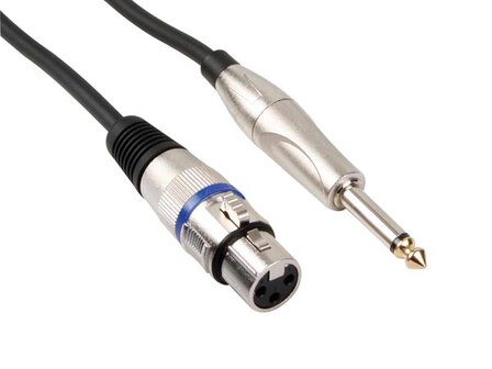 XLR-KABEL---XLR-VROUWELIJK-naar-JACK-6.35-mm---MONO---3-m-(PAC110)