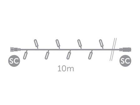 Simply-connect-PRO-LINE---steadylight-extension---10-m---100-leds---wit---zwarte-kabel---230-V-(PR-L-RNP-LED-10-230V-W)