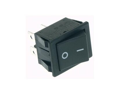 VERMOGEN-ROCKERSCHAKELAAR-10A-250V-DPST-ON-OFF---ZWARTE-I/O-AFDEKKAP-(R905A)