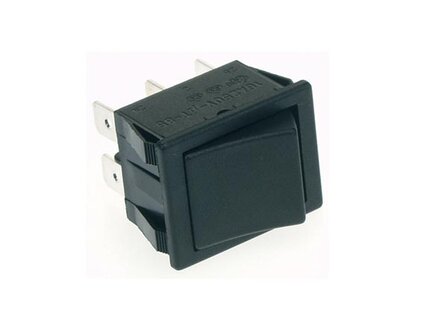 VERMOGEN-ROCKERSCHAKELAAR-10A-250V-DPDT-ON-ON---ZWARTE-AFDEKKAP-(R905B)