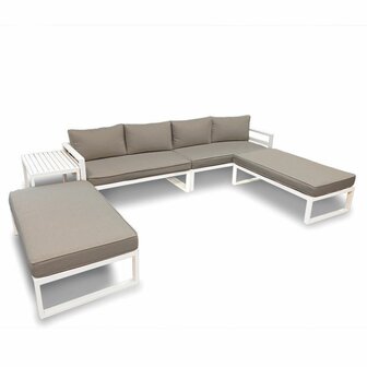 Loungeset---Alles-in-&eacute;&eacute;n---Wit-+-Grijs-(TS-W-GREY)