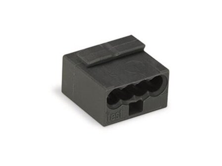 MICRO-DRAADCONNECTOR-VOOR-VERDEELDOZEN-4-ADERIG-KLEMMENBLOK,-DONKERGRIJS-(WG243204)