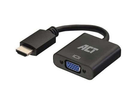 Adapterkabel-HDMI-mannelijk-naar-VGA-vrouwelijk,-met-audio---0.15-m-(ACTAC7535)