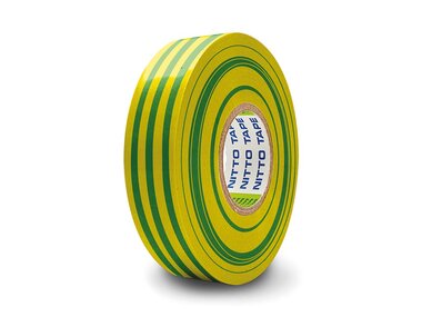 NITTO - ISOLATIETAPE - GROEN/GEEL - 19 mm x 10 m (1040N-VJPC)