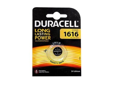 DURACELL - LITHIUM KNOOPCEL MNS 3 V - DL616 - 1  st. (BDCR1616-BL1)