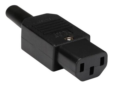 VROUWELIJKE AC-CONNECTOR - VOOR KABEL - 10 A (ACF1N)