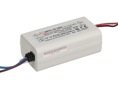 LED-DRIVER MET CONSTANTE STROOM - 1 UITGANG - 350 mA - 16 W (APC-16-350)