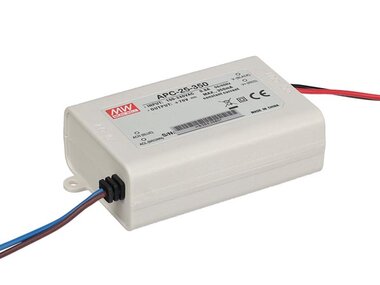 LED-DRIVER MET CONSTANTE STROOM - 1 UITGANG - 350 mA - 25 W (APC-25-350)