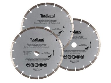 DIAMANTSCHIJF SET - 230 mm - GESEGMENTEERD - 3 STUKS (BD13230)