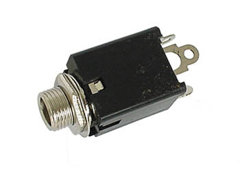 VROUWELIJKE 6.35mm STEREO JACK - MET SCHAKELAAR (CA044)