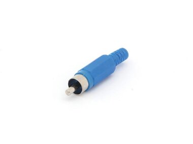 MANNELIJKE RCA PLUG - BLAUW (CA047BL)