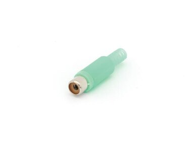 VROUWELIJKE RCA PLUG - GROEN (CA054G)