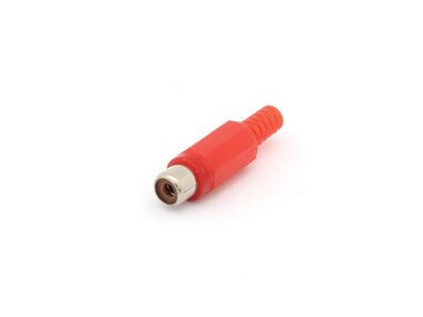 VROUWELIJKE RCA PLUG - ROOD (CA054R)