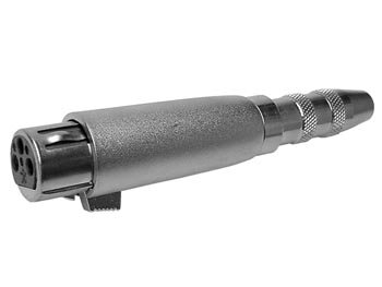 3P XLR VROUWELIJKE PLUG NAAR VROUWELIJKE 6.35mm MONO JACKPLUG (CAA01)