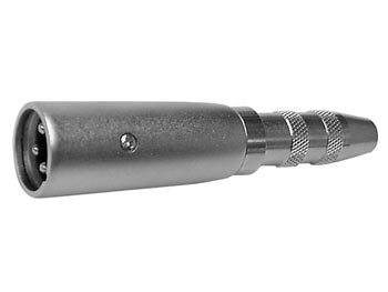 3P XLR PLUG MANNELIJK NAAR VROUWELIJKE 6.35mm MONO JACKPLUG (CAA08)