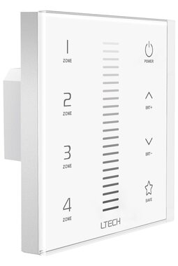 MULTI-ZONE SYSTEEM - TOUCHPANEL LED-DIMMER - 1 KANAAL - DMX / RF - 4 ZONES (CHLSC38TX)