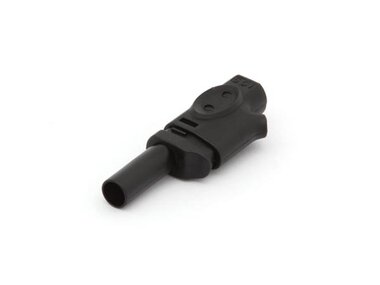 IEC1010 BANAANPLUG 4mm INSTEEKBAAR - ZWART (CM21B)