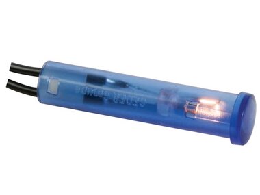 RONDE 7mm SIGNAALLAMP 12V BLAUW (CRAF012B)