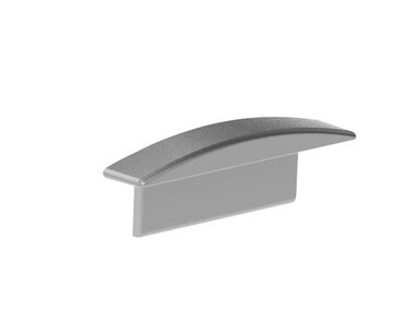 ALUMINIUM AFSLUITDOP VOOR ALUMINIUM-INBOUWPROFIEL VOOR LEDSTRIP SLIMLINE 7 mm - ZONDER KABELOPENING - ZILVER (EC-RSL7-H3)