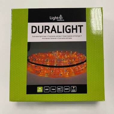 Duralight LED - met lichteffect - 15 m - gebruiksklaar - veelkleurig (DL-LED-A-15M-MC)