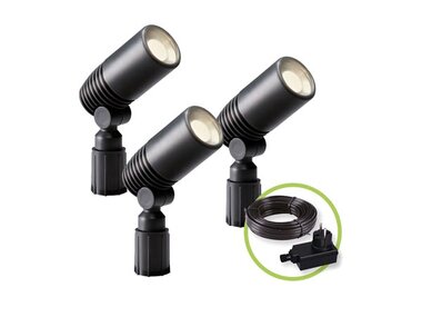 GARDEN LIGHTS - ALDER SET - SPOT - 12 V - 3 st. - 120 lm - 2 W - 3000 K (GL2580063)