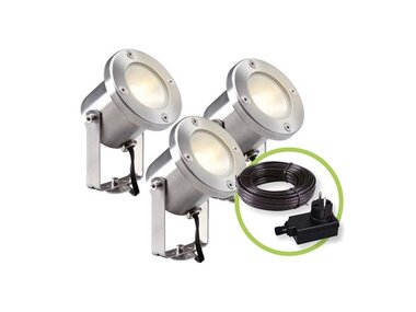 GARDEN LIGHTS - CATALPA SET - SPOT - 12 V - 3 st. - 190 lm - 3 W - 3000 K (GL4121603)