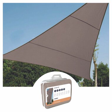 ZONNEZEIL - DRIEHOEK - 3.6 x 3.6 x 3.6 m - KLEUR: TAUPE (GSS3360TA)