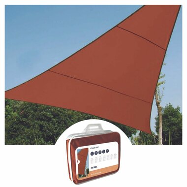 ZONNEZEIL - DRIEHOEK - 3.6 x 3.6 x 3.6 m - KLEUR: TERRACOTTA (GSS3360TR)