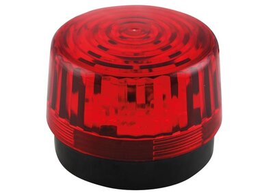 LED-KNIPPERLICHT - ROOD - 12 VDC -  ø 100 mm (HAA100RN)