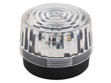 LED-KNIPPERLICHT - TRANSPARANT - 12 VDC -  ø 100 mm (HAA100WN)