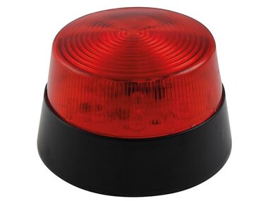 LED-KNIPPERLICHT - ROOD - 12 VDC -  ø 77 mm (HAA40RN)