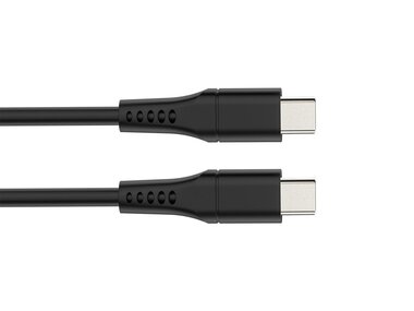 USB-kabel - USB 2.0 C naar C 60W, 480Mbps, vernikkeld, TPE-kabel - 1 meter (HQMUSB200)