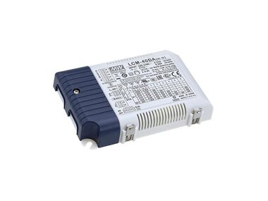 AC-DC MULTI-STAGE DIMMABLE met DALI LED DRIVER - CONSTANTE STROOM - 40 W - selecteerbare uitgangsstroom met PFC (LCM-40DA)