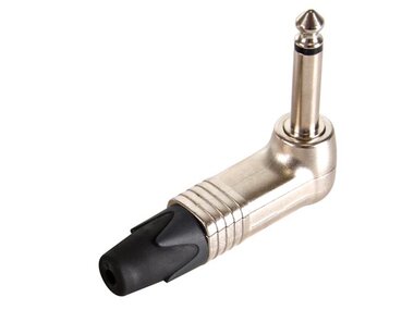 NEUTRIK - JACK PLUG CONNECTOR, 2-POLIG MANNELIJK, 6.3mm, 90°, VERNIKKELD (NP2RX)