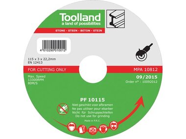 SLIJPSCHIJF - 115 mm - STEEN (PF20115)