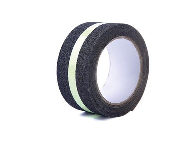 Antislip glow in the dark tape 5cm x 5m - Zwart/Groen (PT-ASGLOW5X5G)