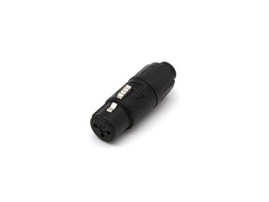 REAN TINY - XLR-ADAPTER VROUWELIJK NAAR MANNELIJK - ZWART (RA3FTB)