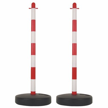 PLASTIC PAAL VOOR SIGNALISATIEKETTING - ROOD/WIT - 2 st. (SCP90)