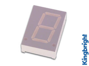 1-DIGIT DISPLAY 20mm GEMEENSCHAPPELIJKE ANODE SUPERROOD (SA08-11EWA)