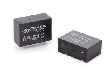 VERTICAAL RELAIS 10A/30VDC-220VAC,1 x WISSEL 12Vdc (VR10V121C)