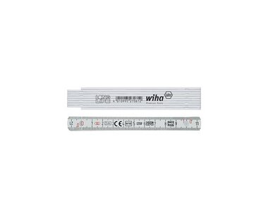 Wiha Duimstok Longlife® 1 m metrisch, 10 delen (27062) wit (WH27062)